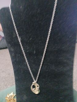 Silver necklace with pennant 925