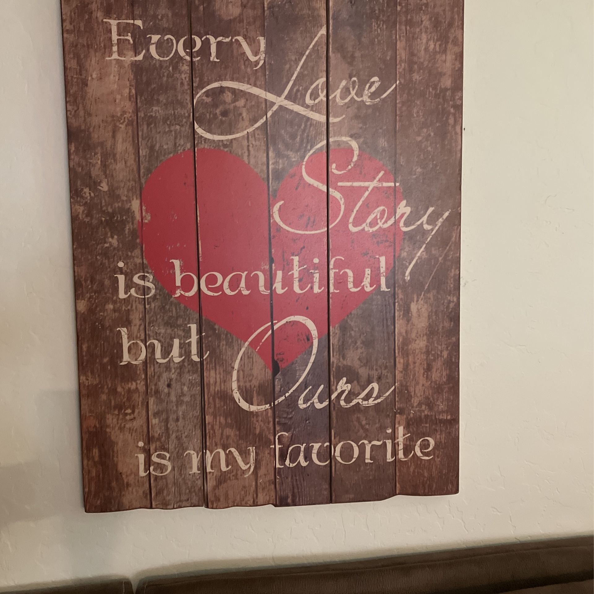 Beautiful Wood Art Piece Perfect For A Wedding