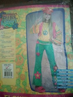 Tween flower power Halloween costume size 0- 2