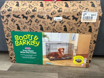 Boots & Barkley Medium Two-Door Wire Pet Crate