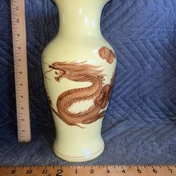 Chinese Porcelain Vase With Dragon