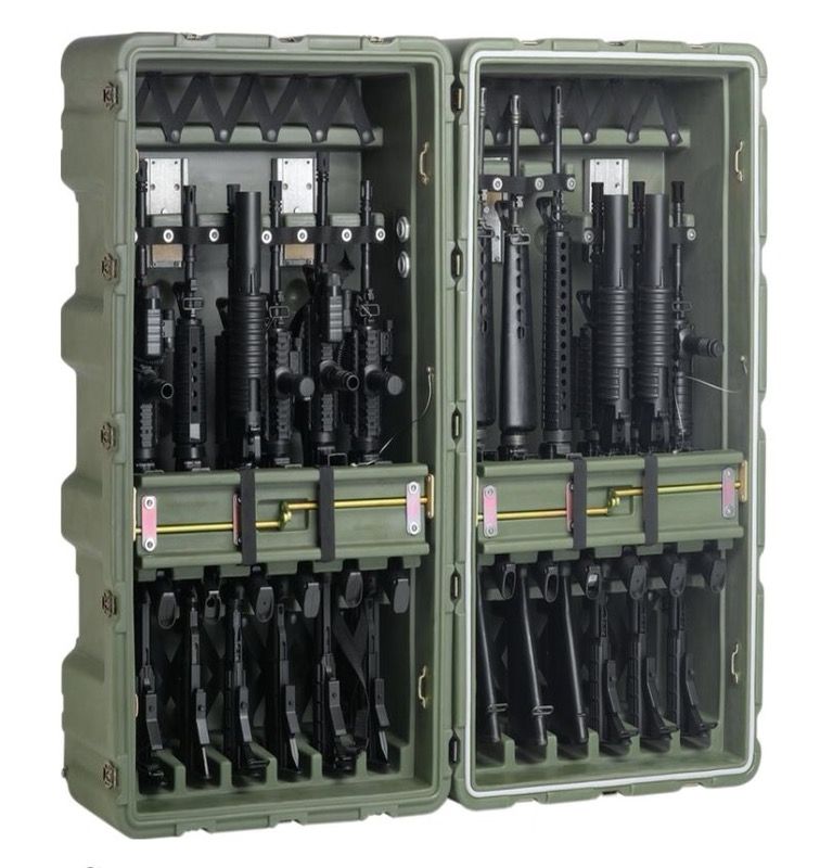 Hardigg 12 Rifle Mobile Military Armory Gun Case -