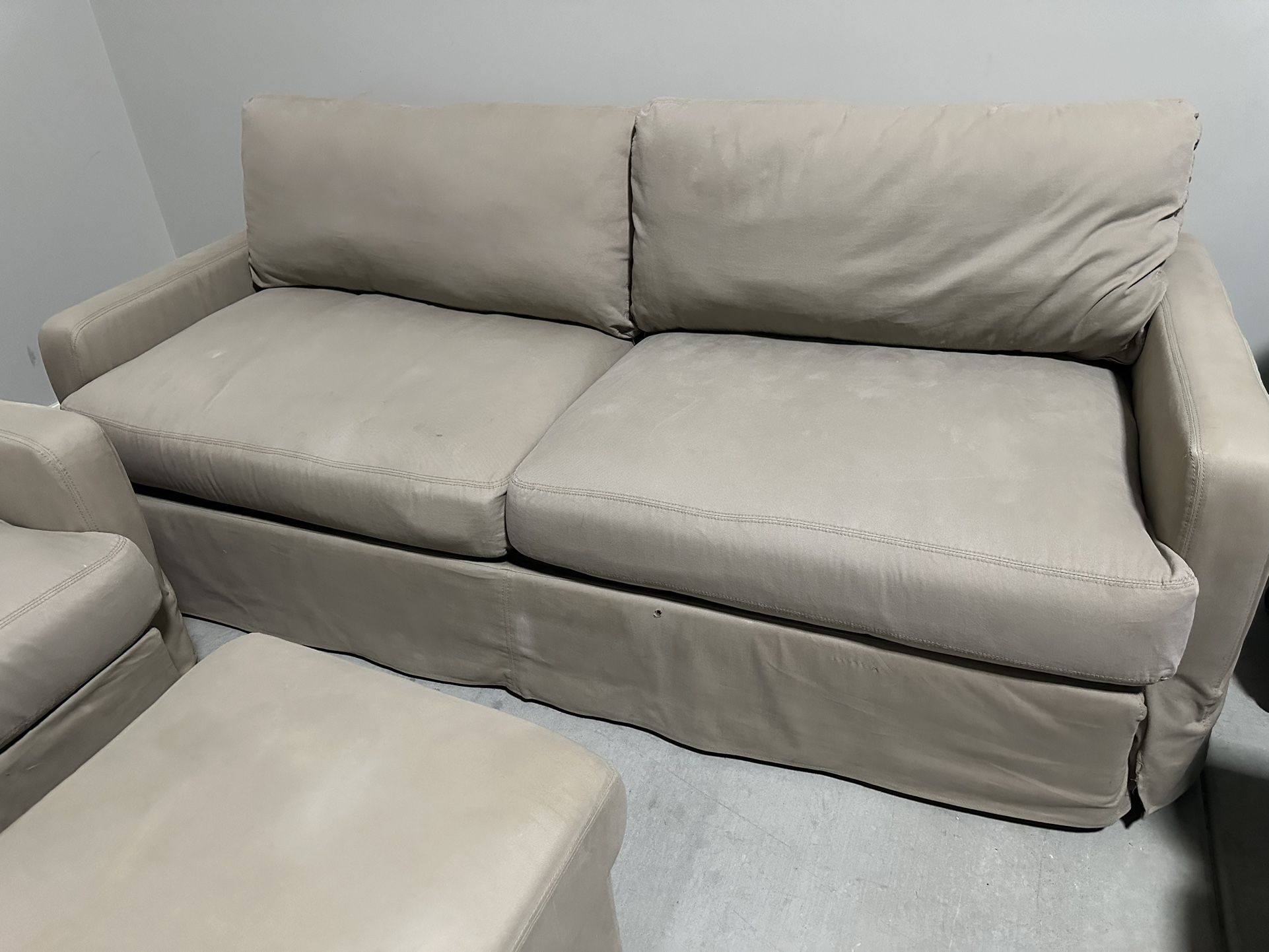 Sofa, Chair And Ottoman
