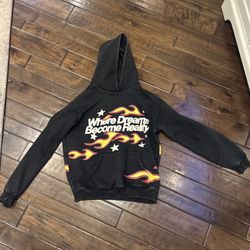 PACSUN BLACK RED YELLOW HOODIE