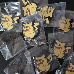 Pikachu Pepe Pokemon enamel pins