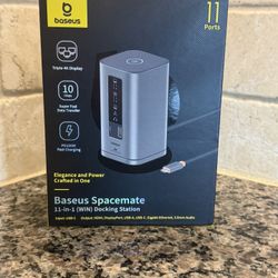 Baseus 11-in-1 USB-C Docking Station for Windows – Open Box, Like New