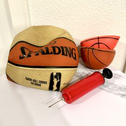 SPALDING WNBA Basketball 🏀 Ball + 2 Free Small Toy Balls & Air Tool (Beaverton pickup)