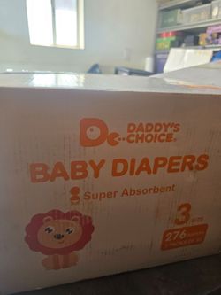 276 diapers size 3 , pañales tamaño 3, paquete de 276