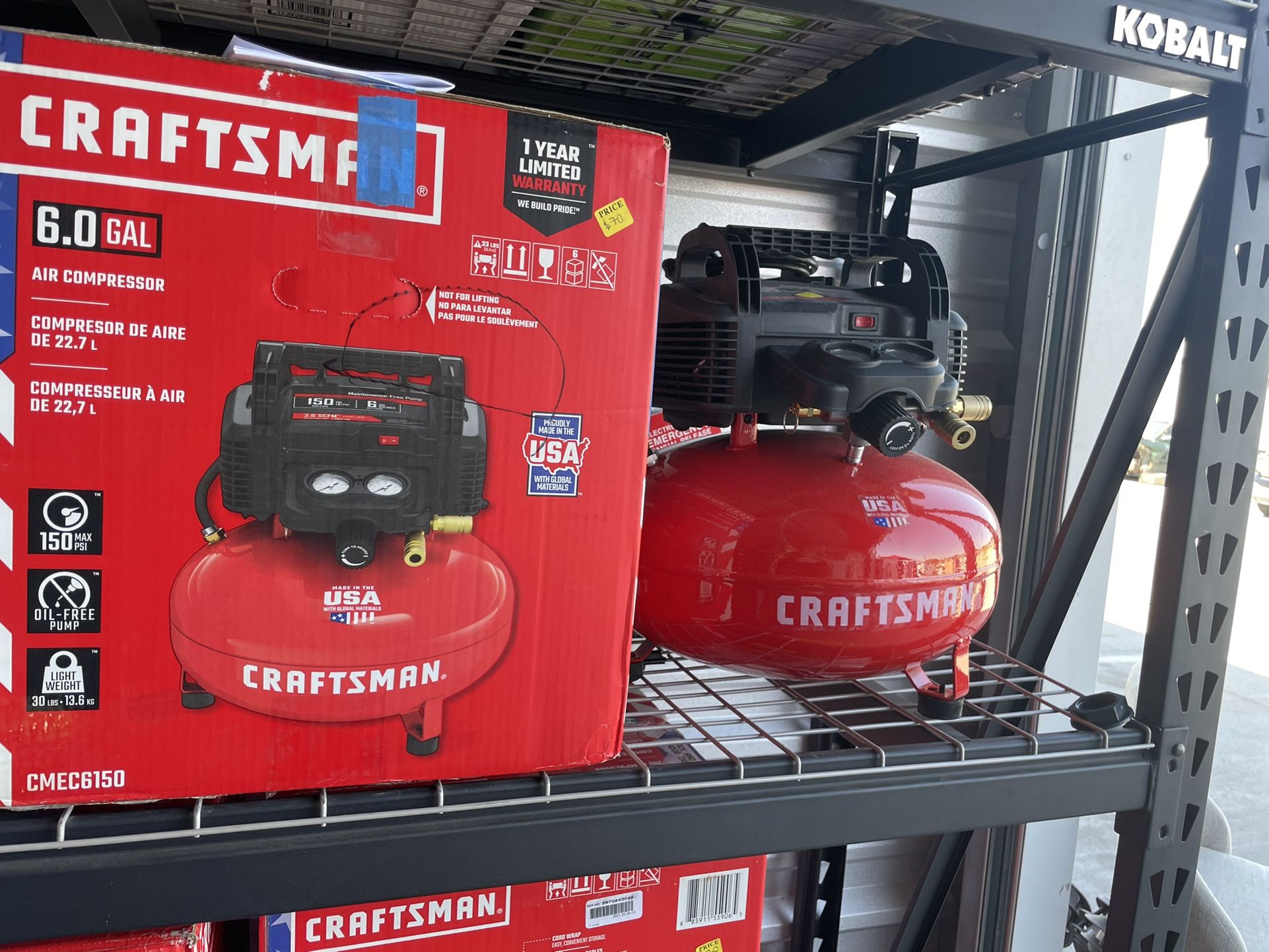 Crafstman Air Compressor 6 Gal