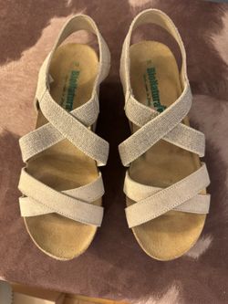 BioNatura Beige Wedge Sandals
