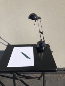 Vintage 1990’s IKEA Black “Expressivo” Halogen Telescoping Desk Lamp Open Box with Box
