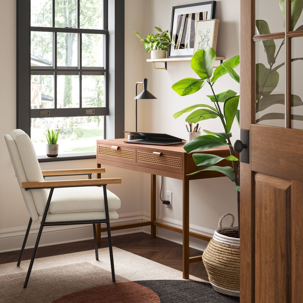 Minsmere Writing Desk with Drawers - Threshold