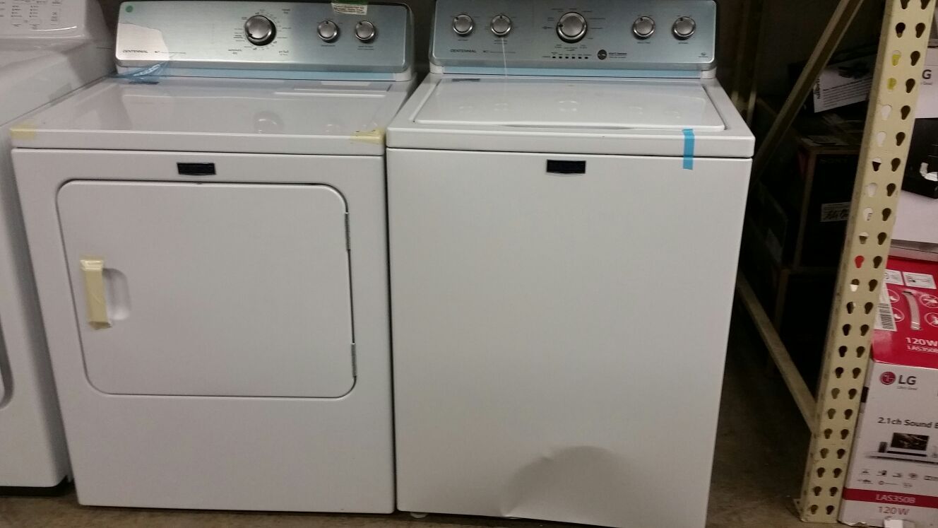 Brand new may tag washer and dryer set