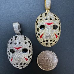 Moissanite Jason Mask Pendant Passes Diamond Tester 