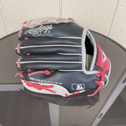 Pre- Owned Rawlings Tee Ball MT95GB Leather Palm Glove Right Hand Thrower 9.5"
