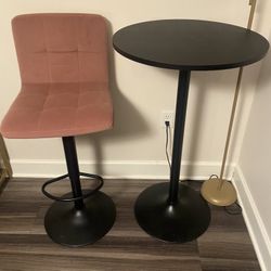Bar Stool & Table 