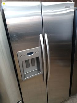 KitchenAid stainless steel side by side refrigerator - Free delivery