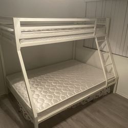 White Bunk Bed Twin/Full