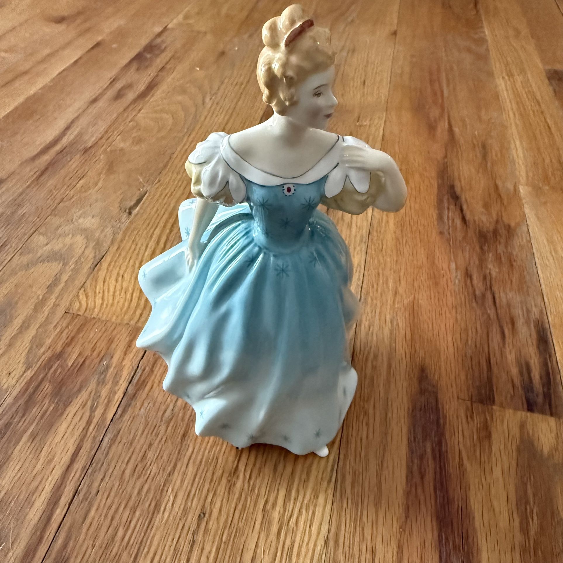 Royal Doulton Lady "Enchantment" HN 2178 Bone China Blonde Blue Figurine 1956