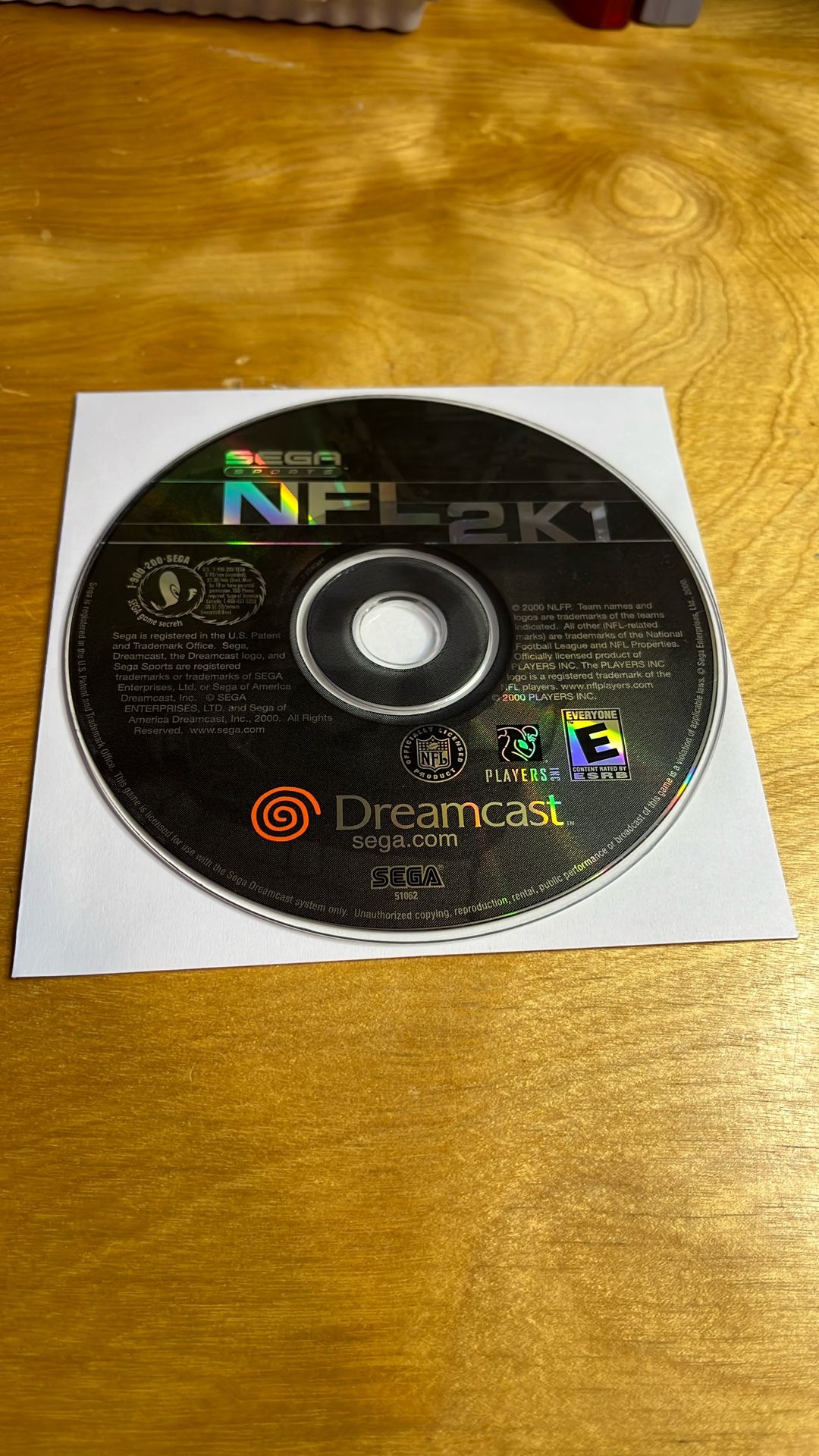 Sega Dreamcast - NFL 2K1