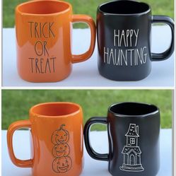 Rae Dunn Halloween mugs set of 2 