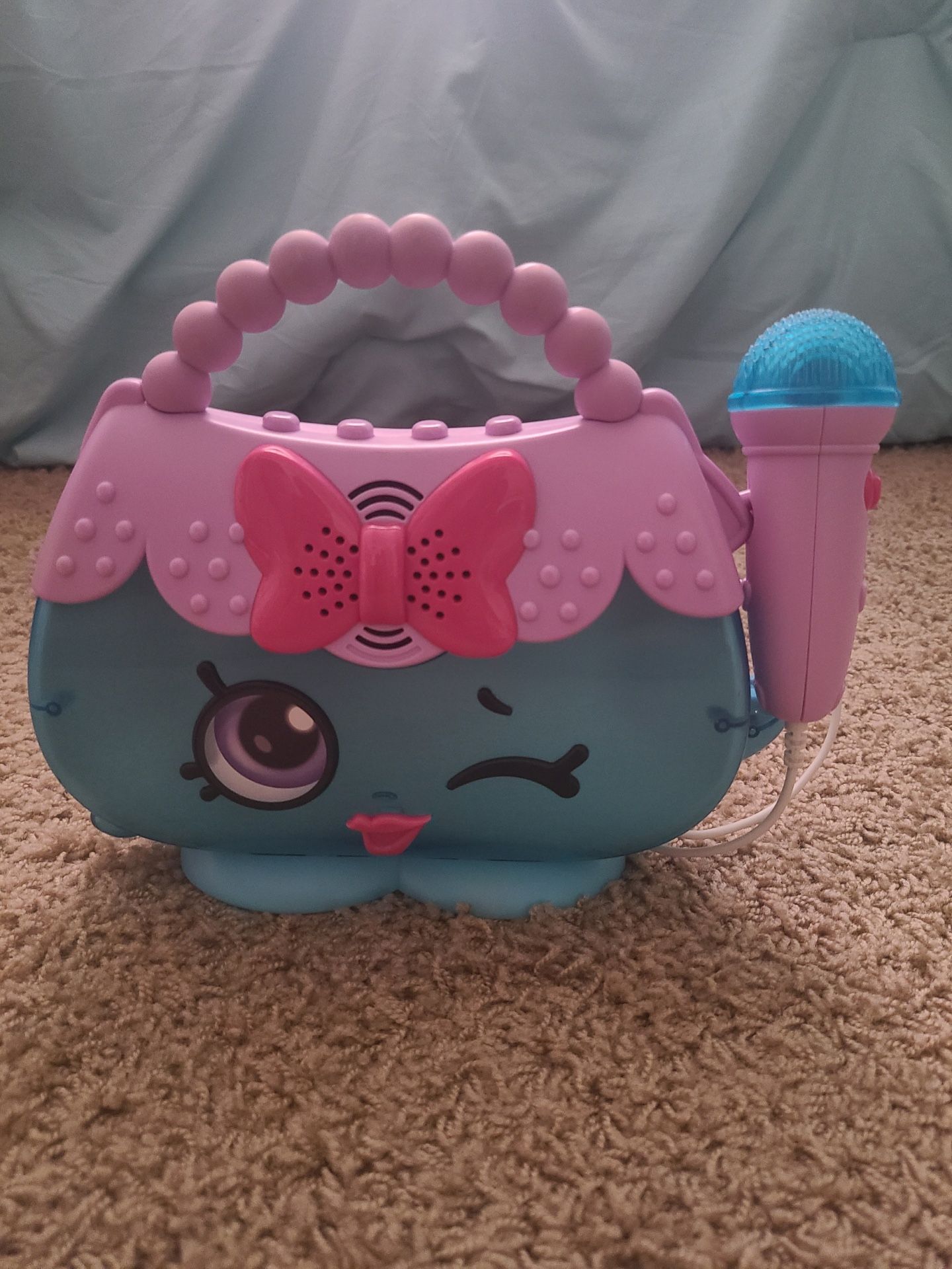 Shopkins Sing Along Boom Box With Microphone