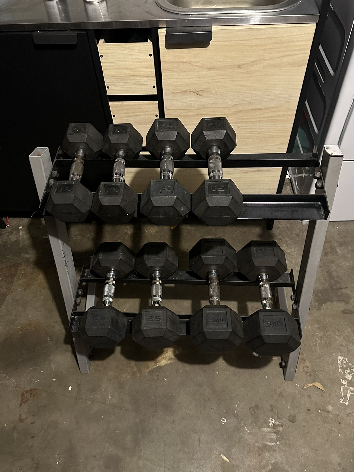 Rubber Dumbell Set