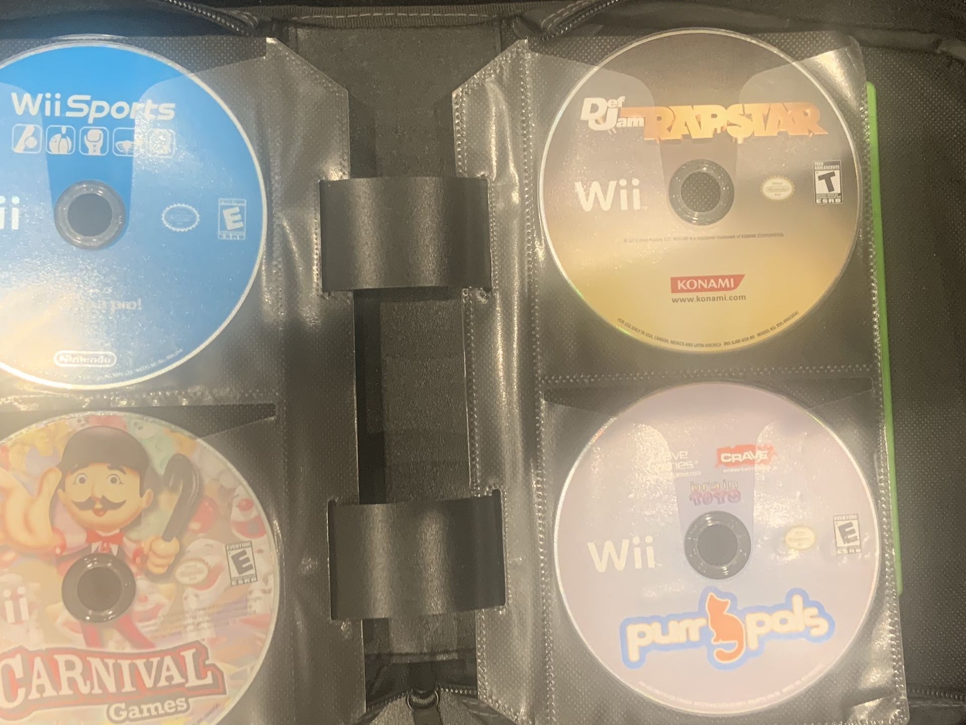 Nintendo Wii Video Game Lot(20 Games)Wii Sports Play Game Party Mario Okami Purr+more