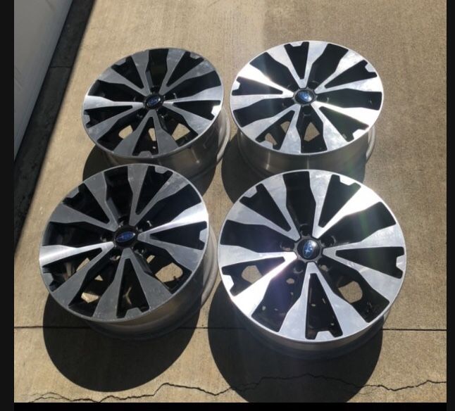 4 X 18x7 18inch 5x4.5 5x114.3 Stock Enkei Subaru Outback Wrx Crosstrek Camry Ford Mustang Civic rims Wheels !!