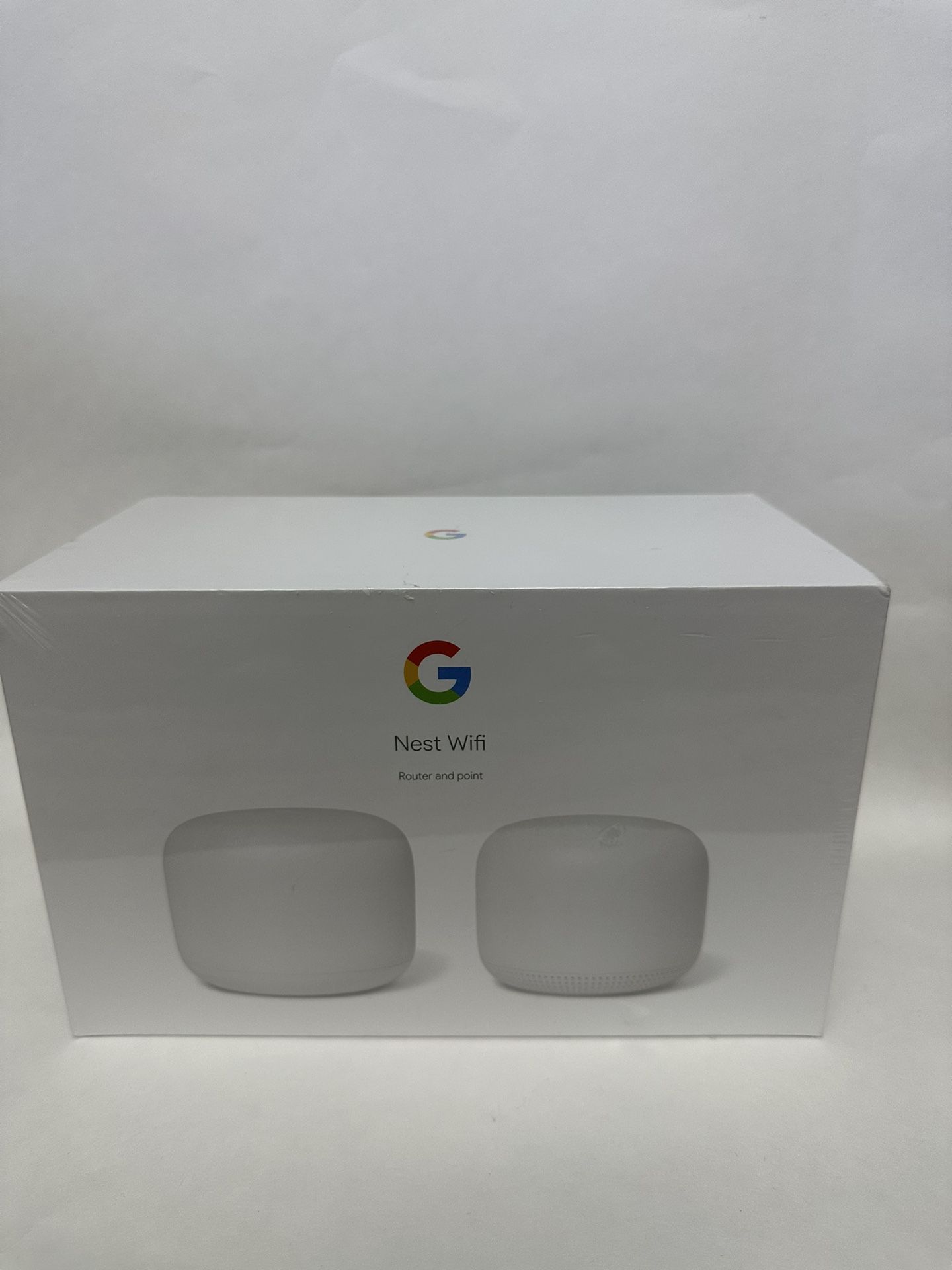  Google Nest Mesh Wifi Router and Point - Snow White GA00822-US SEALED