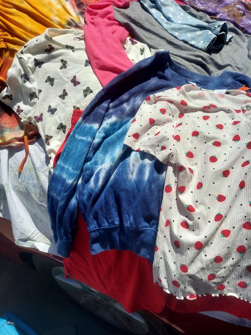 Assorted Purses, Dresses, Womens And Mens Boots, Childrens Clothes