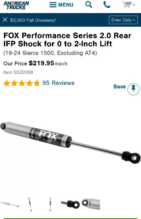 Shocks 2020-2024 Fox