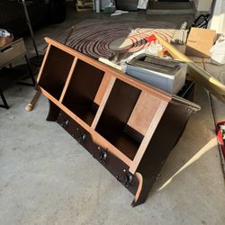 Wall Coat Hanger W/ Cubbies