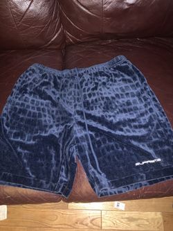 Supreme shorts Croc Velour Short M Visit > polyester Navy Used
