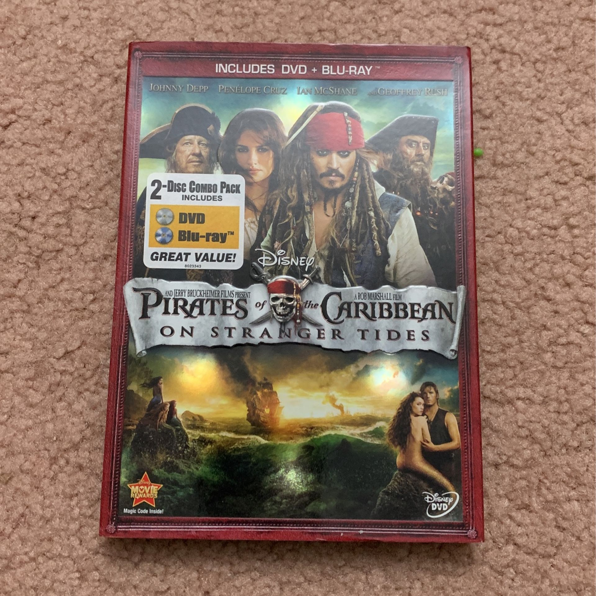 Disney Pirates of the Caribbean Blu Ray