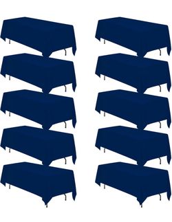 🚨 NEED GONE! 10-Pack Navy Blue Tablecloths 70x120” – ONLY $69 🚨