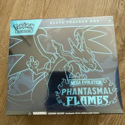 Phantasmal flames Etb Pokemon Tcg New Sealed $85
