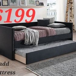 DAY BED PLUS TRUNDLE SPECIALS DEALS FINANCING IS AVAILABLE IS EASY TO QUALIFY NO CREDIT CHECK BUENO BONITO