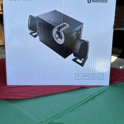  Edifier M201BT speaker system 2.1 Bluetooth multimedia speaker System 3 Piece In Black