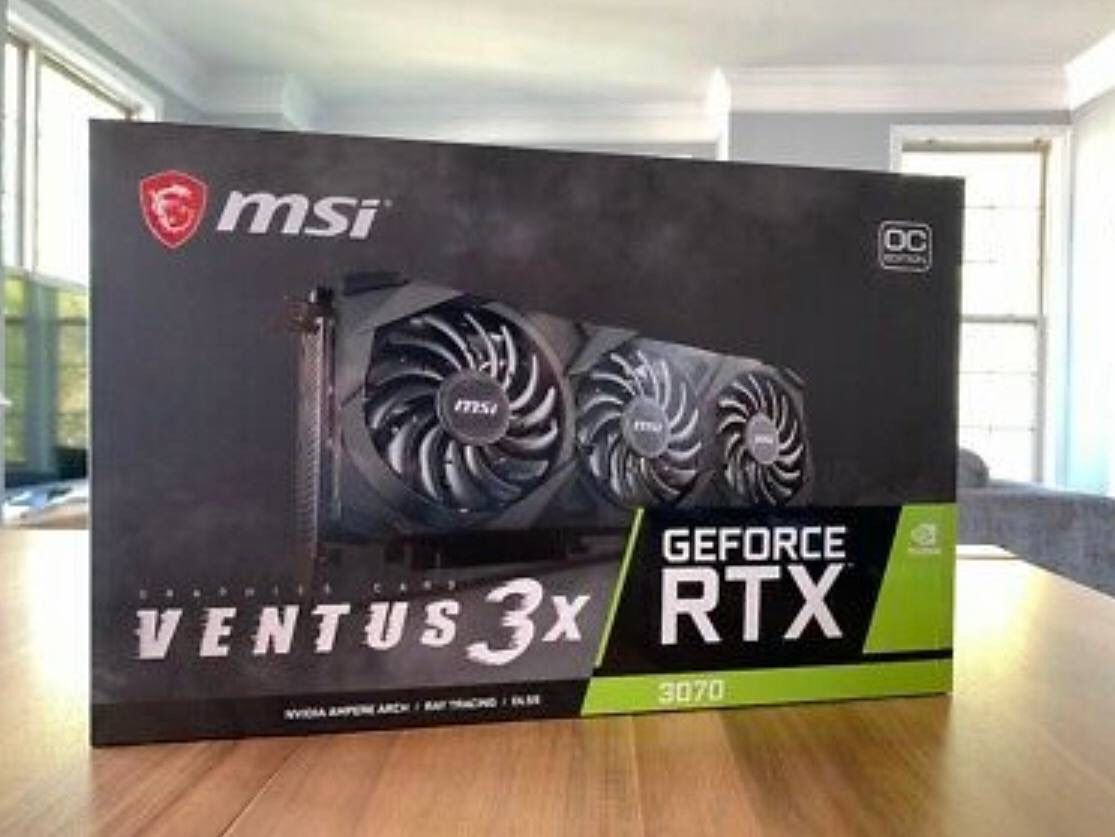 MSI GeForce RTX 3070 VENTUS 3X OC 8GB GDDR6 Graphics Card