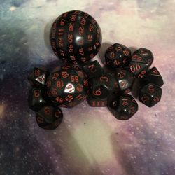 Polyhedral Dice Setup 