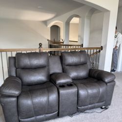 New  Leather reclining Couches 