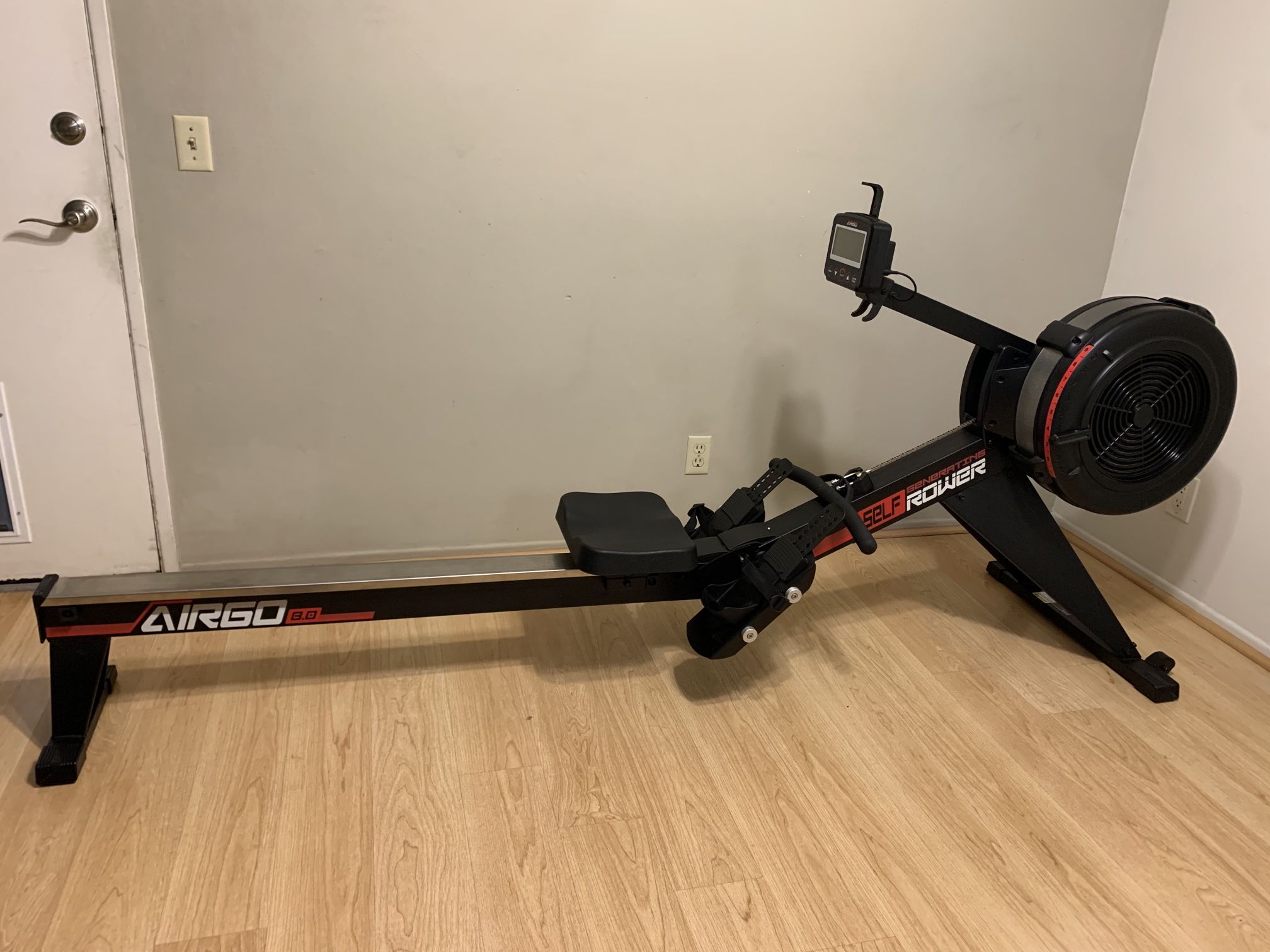 ETE AirGo 8.0 Row Machine Exercise Workout Rower Rowing Home Fitness Crossfit Trainer