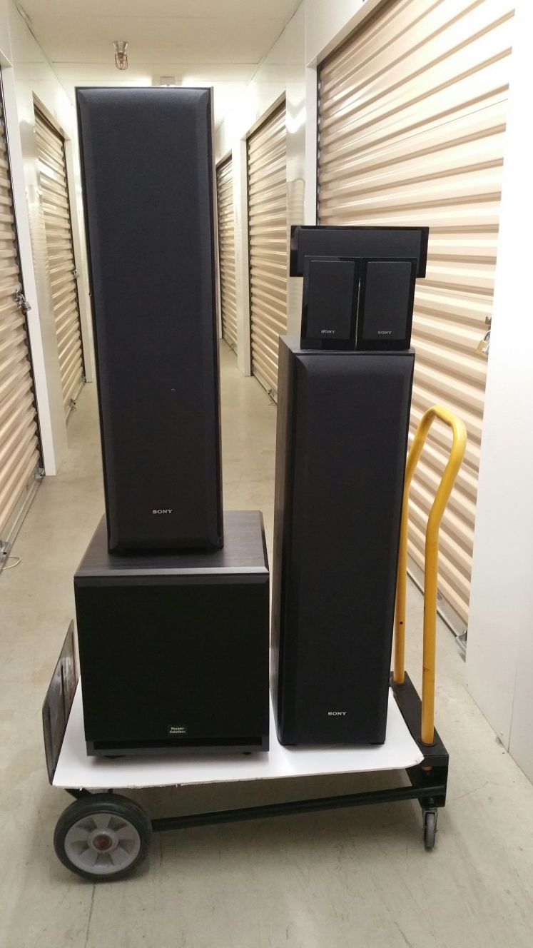 New 6 Speaker Sony Sound System with Amp and Sib woofer