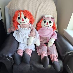 Raggedy Ann& Andy Life Size Dolls 