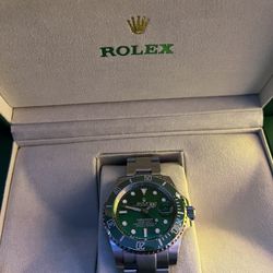 Rolex Submariner Hulk 116610LV – Green Dial, Full Set, Excellent Condition