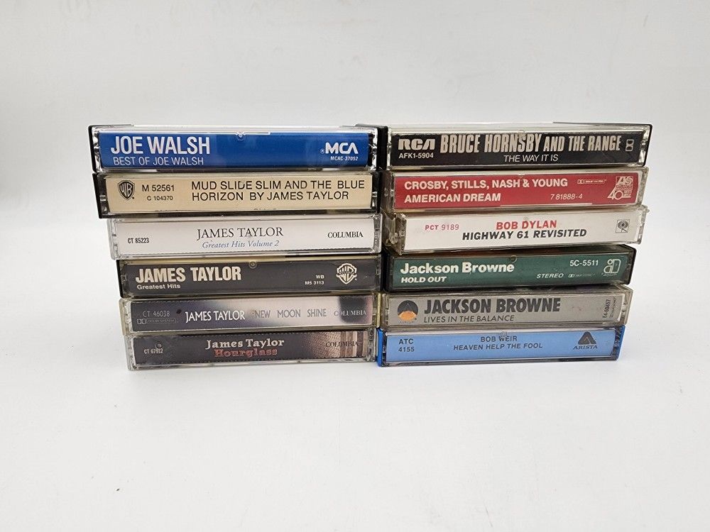 Vintage Singer Songwriter Cassette Tapes Lot Of 12