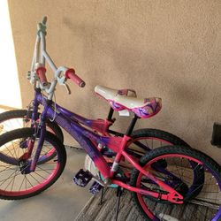 Double Take 2 Girls Bikes Like New 