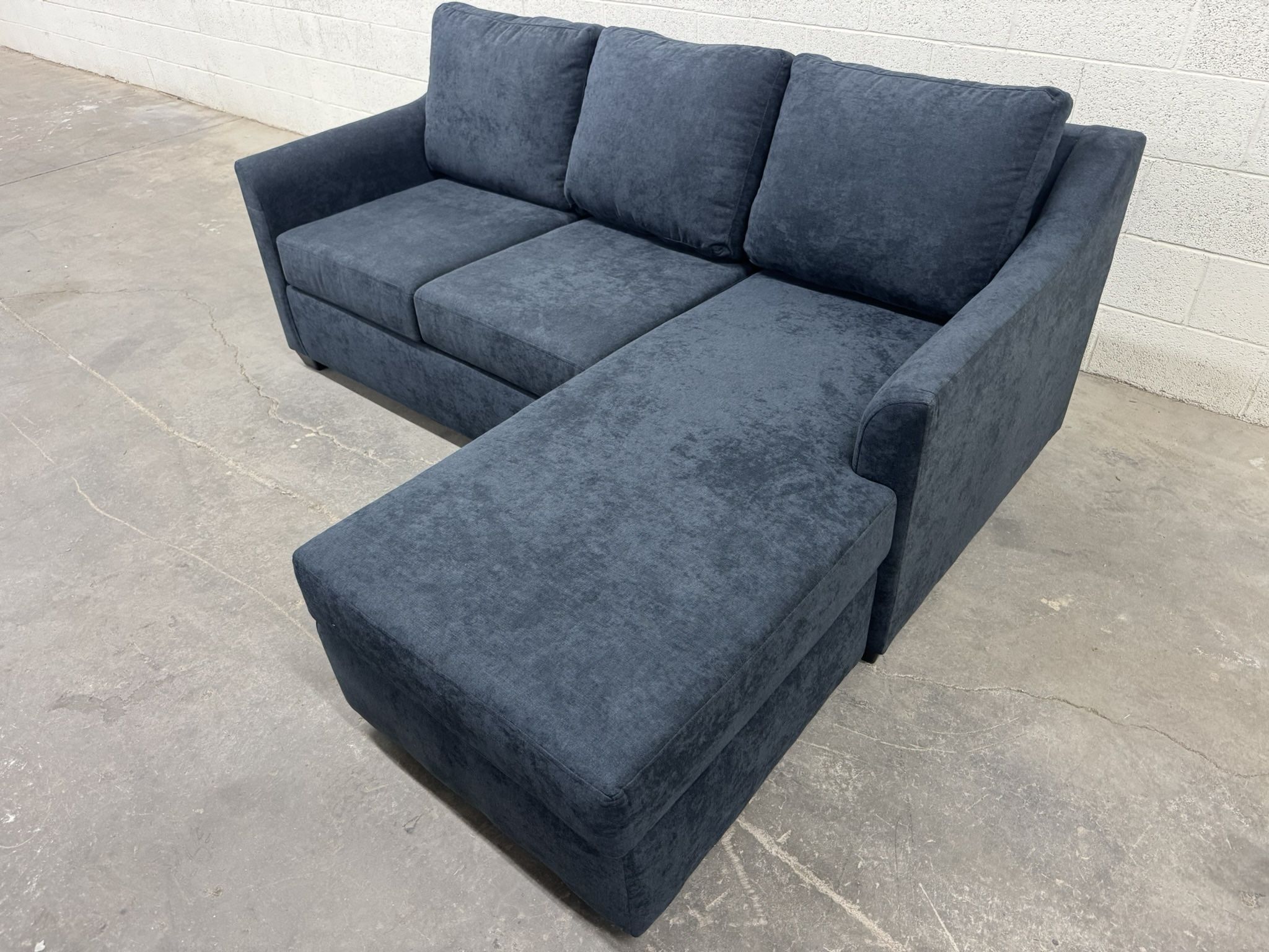 Free Delivery* Brand New Living Spaces Sofa W/ Reversible Chaise #SofaKingLV Couch Couches Blue Sectional