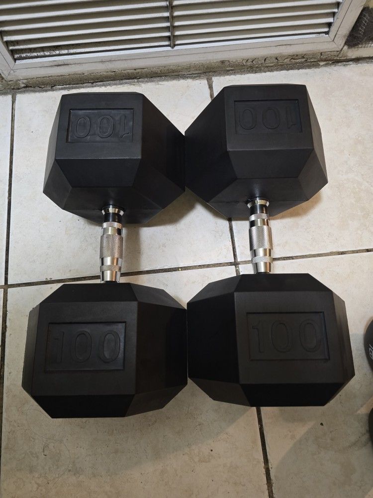 Weight 100lb Dumbbells 
